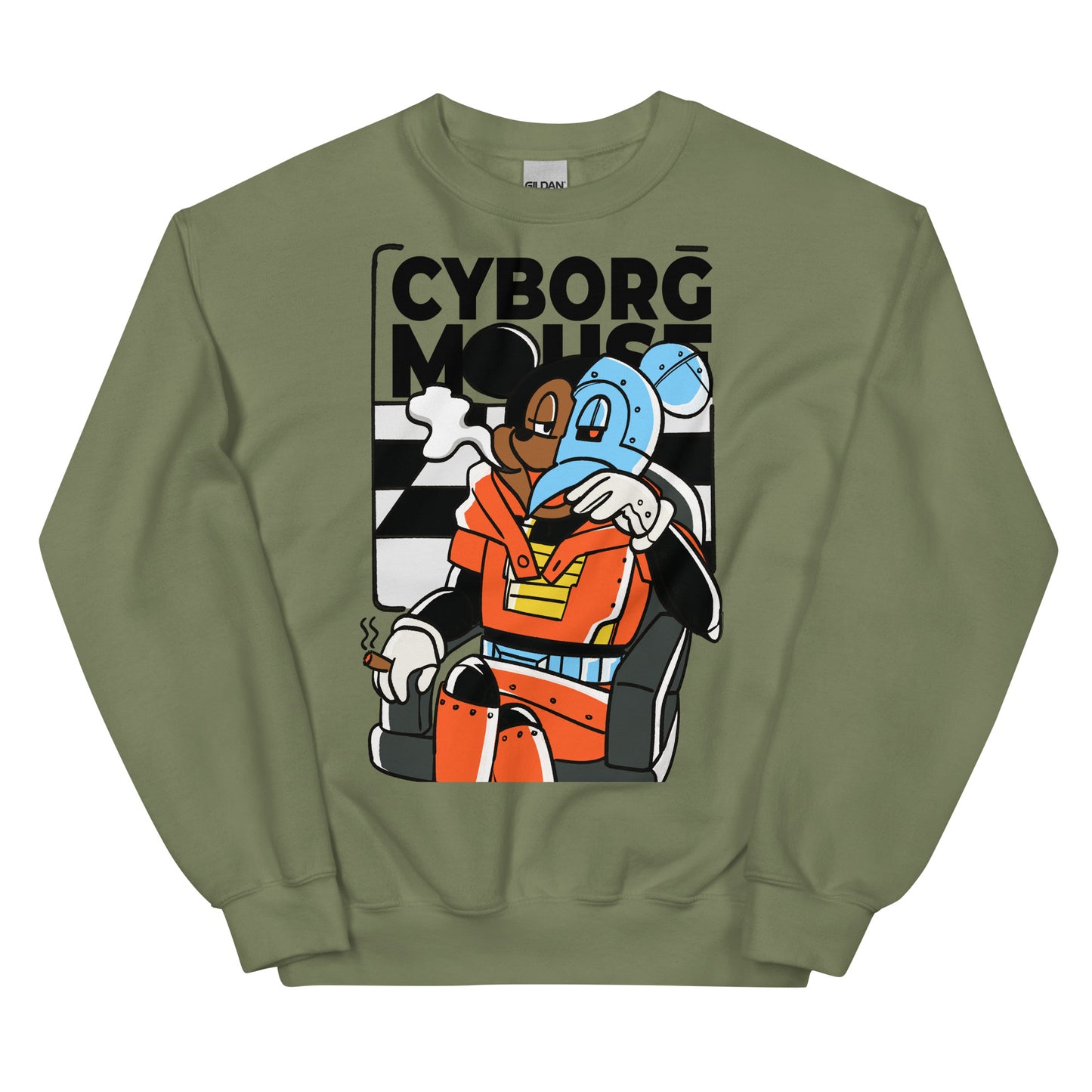 Cyborg Mouse Unisex Sweatshirt