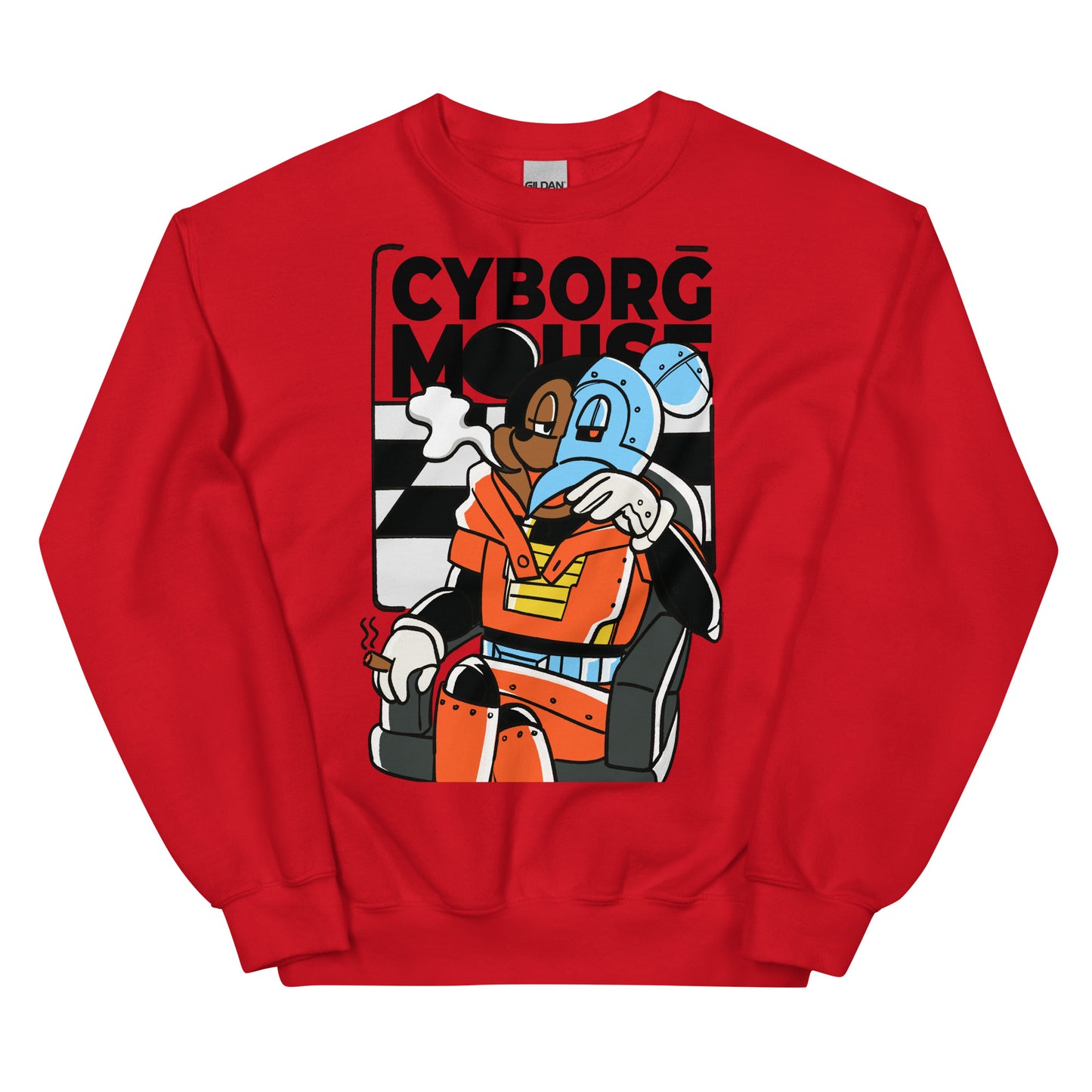 Cyborg Mouse Unisex Sweatshirt