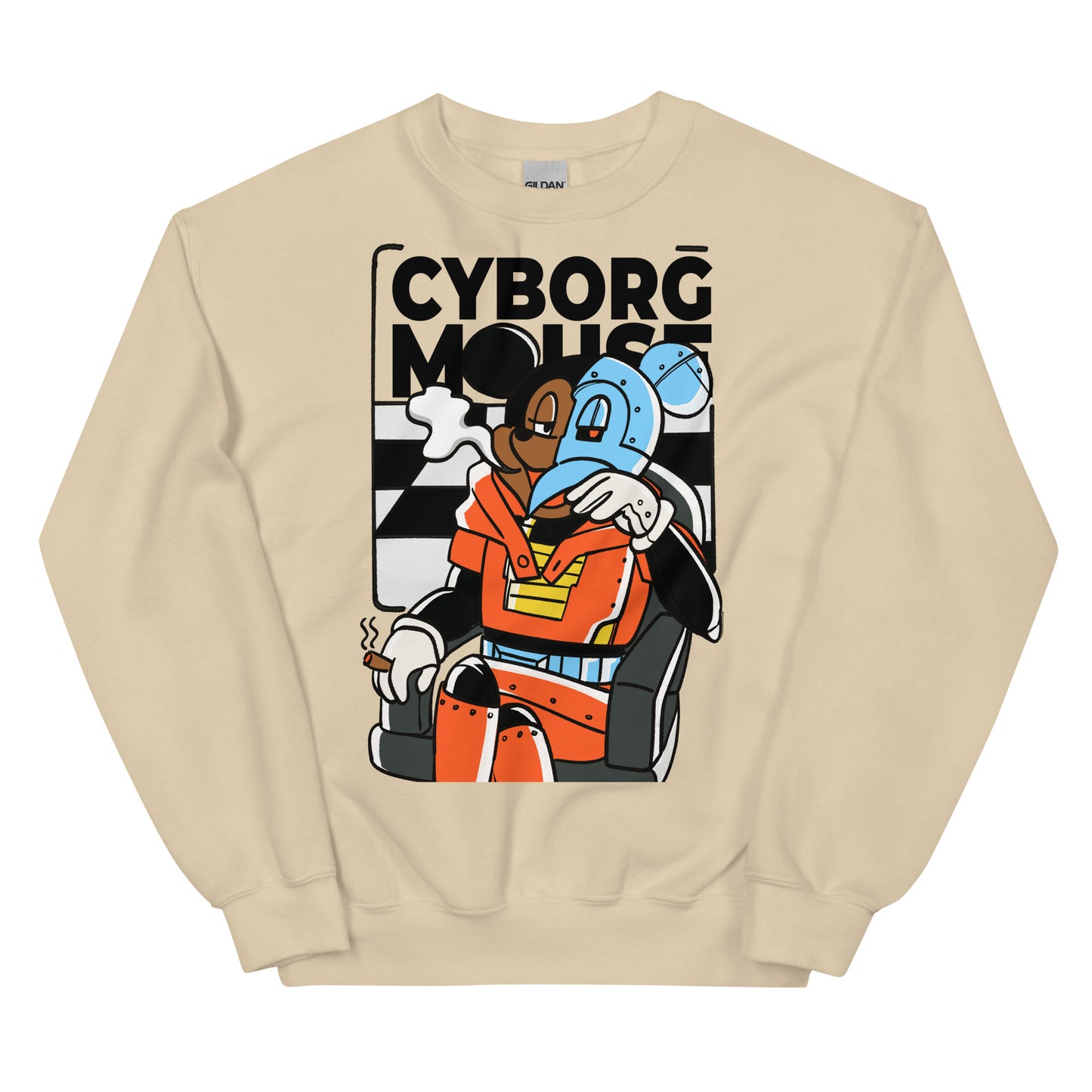 Cyborg Mouse Unisex Sweatshirt